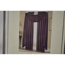 Load image into Gallery viewer, Uptown One Rod Pocket Curtain Panel 95&quot; Purple
