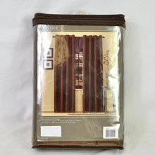 Load image into Gallery viewer, Venice Window Grommet Curtain Panel 84&quot; Teak
