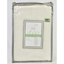 Load image into Gallery viewer, Voile Sheer Rod Pocket Window Curtain Panel 84&quot; Ivory
