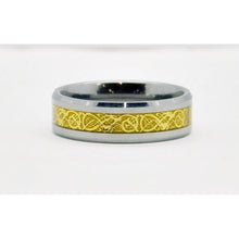 Load image into Gallery viewer, Wedding Band Men&#39;s with Celtic center inlay. Silver and Gold tones-Jewelry-Sale-Liquidation Nation
