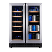 Load image into Gallery viewer, Wine Cell’R Stainless Steel Glass Door Beverage Center with Embraco Compressor
