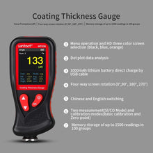 Load image into Gallery viewer, Wintact WT230 Paint Coating Thickness Gauge With 1500 Readings

