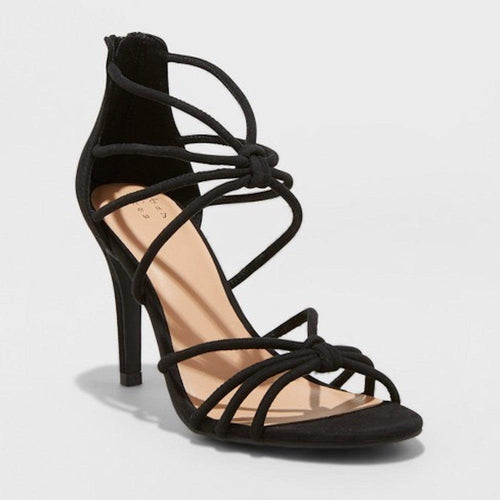 A New Day Women's Kylin Caged Wide Width Heel Pumps 7 Black