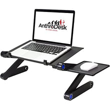 Load image into Gallery viewer, Adjustable &amp; Portable Vented Laptop Desk - Black
