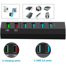 Load image into Gallery viewer, Aiibe USB Hub, 6 Ports Super High Speed
