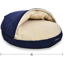 Load image into Gallery viewer, Amazon Basics Pet Cave Bed Blue Large
