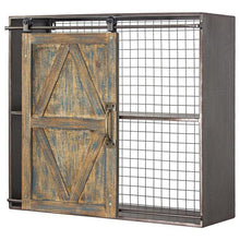 Load image into Gallery viewer, American Art Decor Wood Sliding Barn Door Cabinet Shelf
