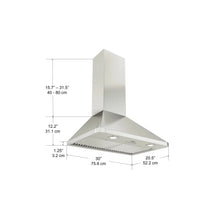 Load image into Gallery viewer, Ancona 30 Inch Range Hood WPR630 Stainless
