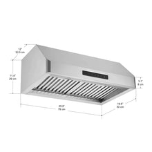Load image into Gallery viewer, Ancona Pro Series Turbo Undercabinet Range Hood 30 Inch Stainless AN-1255-Liquidation Store
