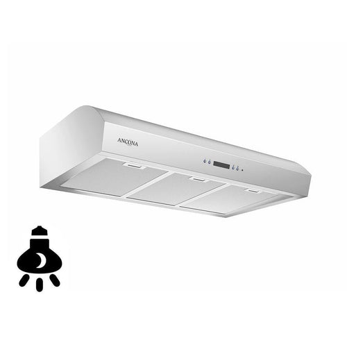 Ancona UC7636 Under Cabinet Range Hood with Night Light 700 CFM 36