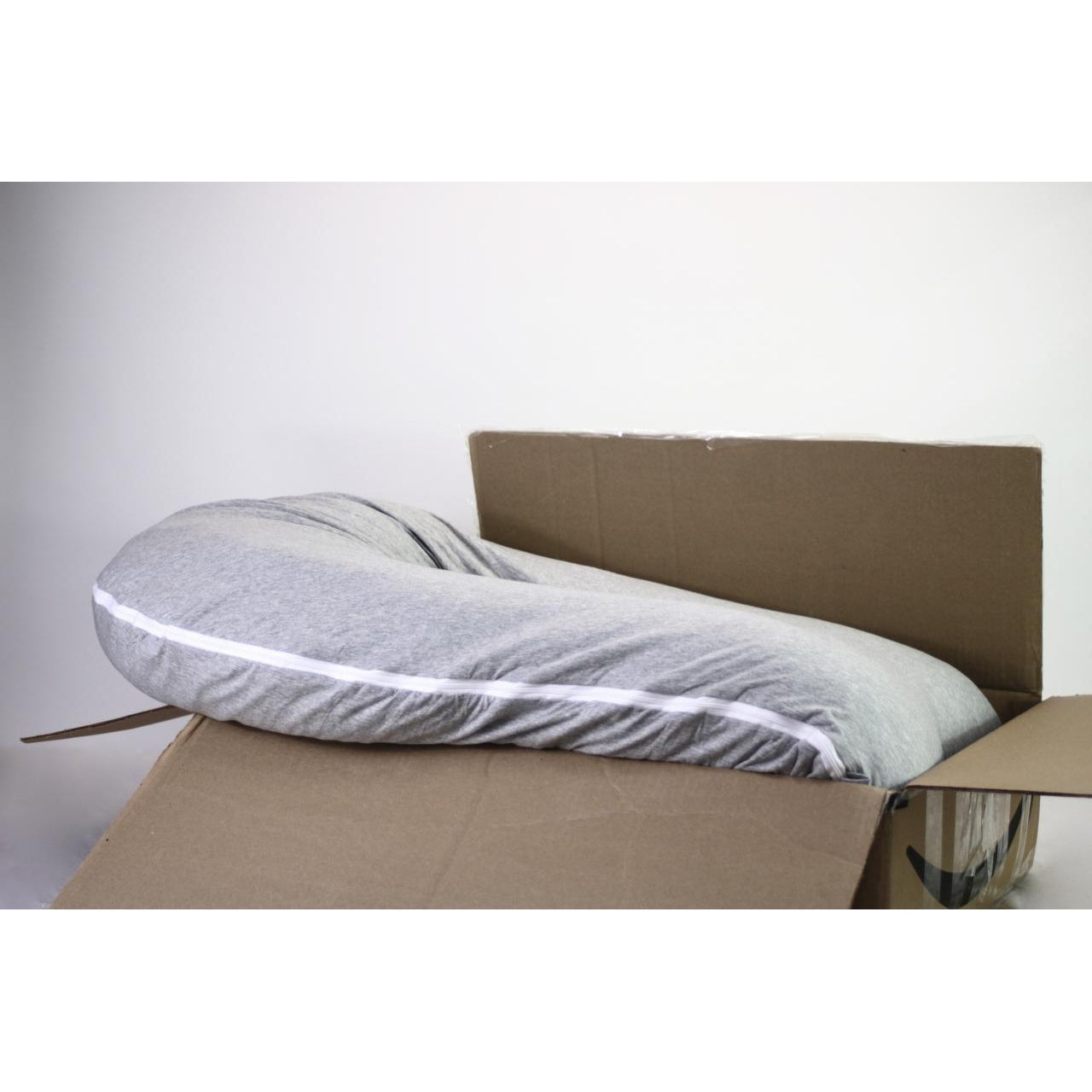 AngQi 65 Full Body Pregnancy Pillow in Jersey Grey