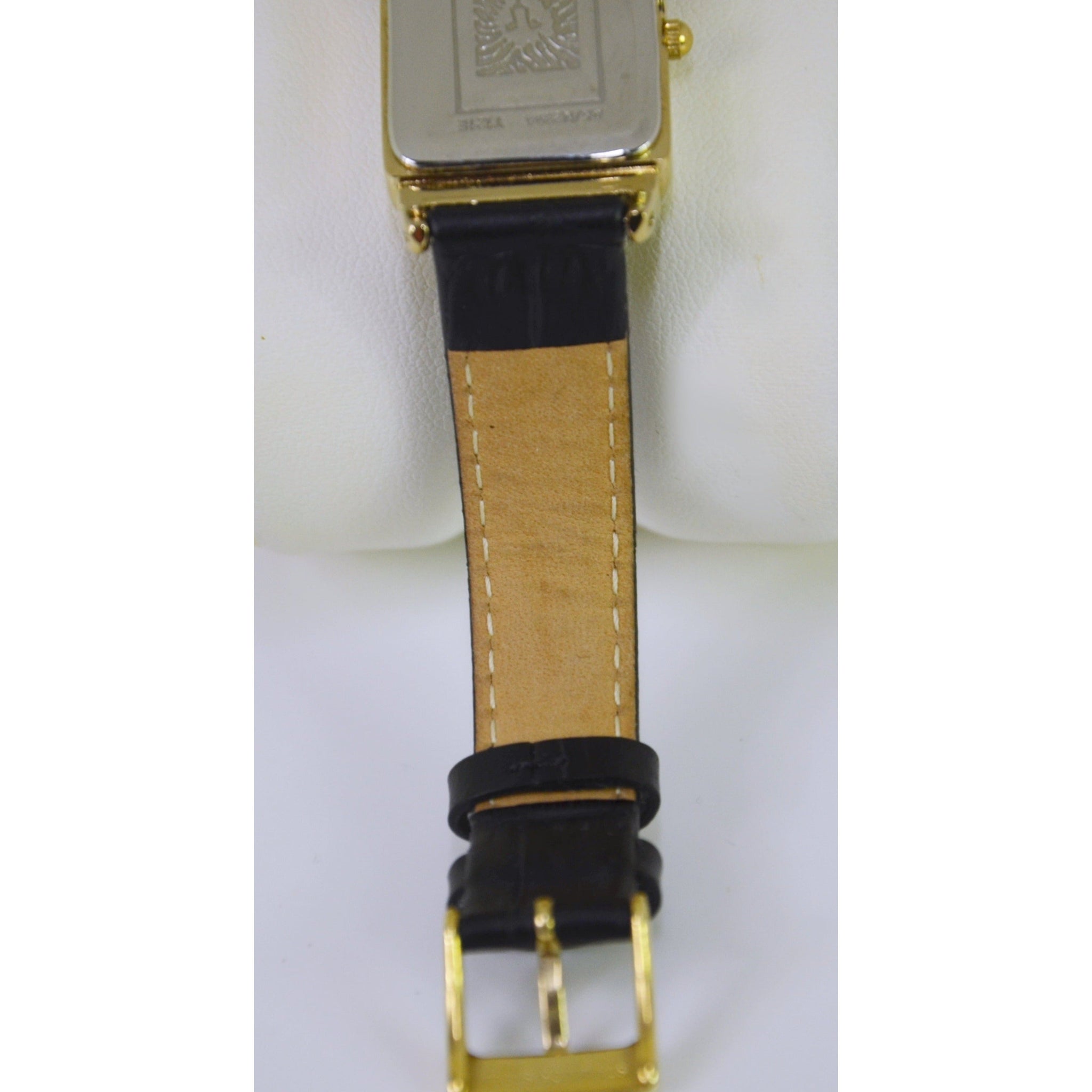 Anne Klein Women's Black Leather Strap Watch AK/N2394