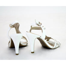 Load image into Gallery viewer, Annie Pinky Open Toe Strappy Heels White 6
