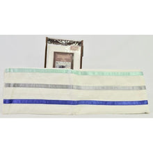 Load image into Gallery viewer, Anthology Jolie Pillow Sham Blue/Mint Stripe Euro
