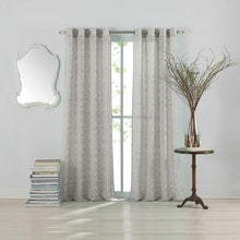Load image into Gallery viewer, Anthology Lucca Grommet Top Window Curtain Panel 63&quot;Grey
