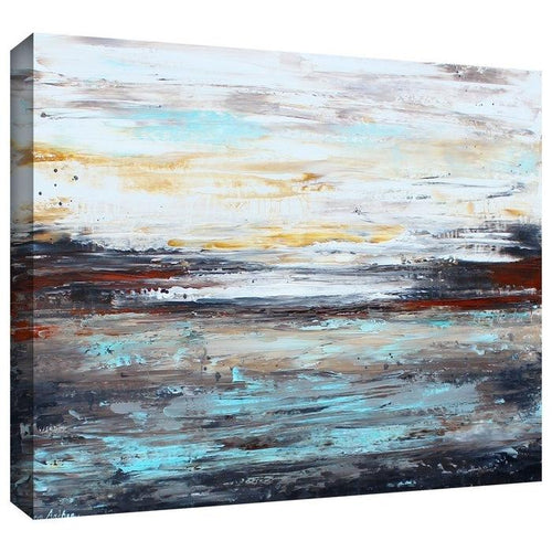 Art Wall Jolina Anthony Abstract Cold Gallery Wrapped Canvas 16 x 24