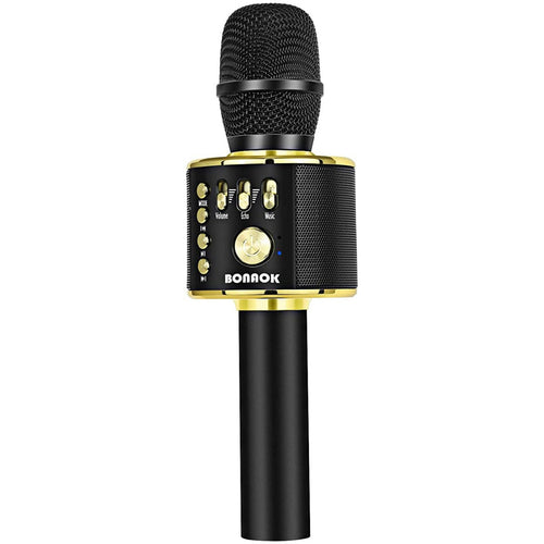 BONAOK Wireless Ultimate Karaoke Microphone Black