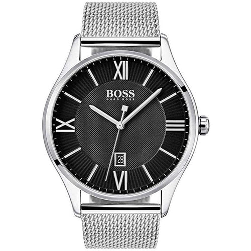 BOSS Men's Governor Steel Mesh Band Watch