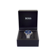 Load image into Gallery viewer, BOSS Men&#39;s Silver with Navy Face Watch
