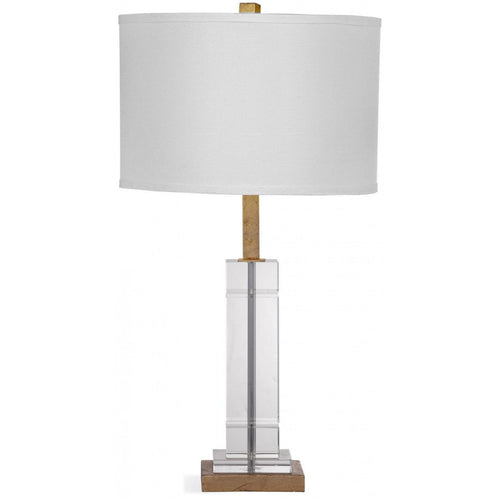Bassett Mirror Company Mitchum Table Lamp Clear/ Gold