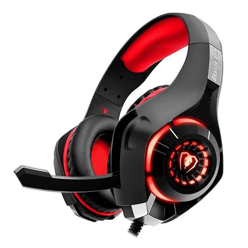 Beexcellent Gaming Headset with Mic & Surround Sound, Wired GM-1/ Red - 3.5mm