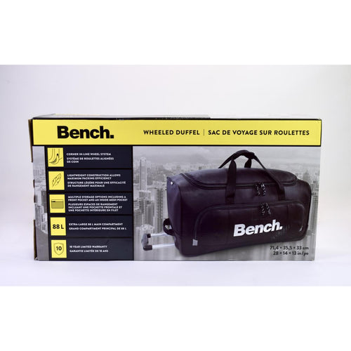 Bench Wheeled Duffel Bag Black 28