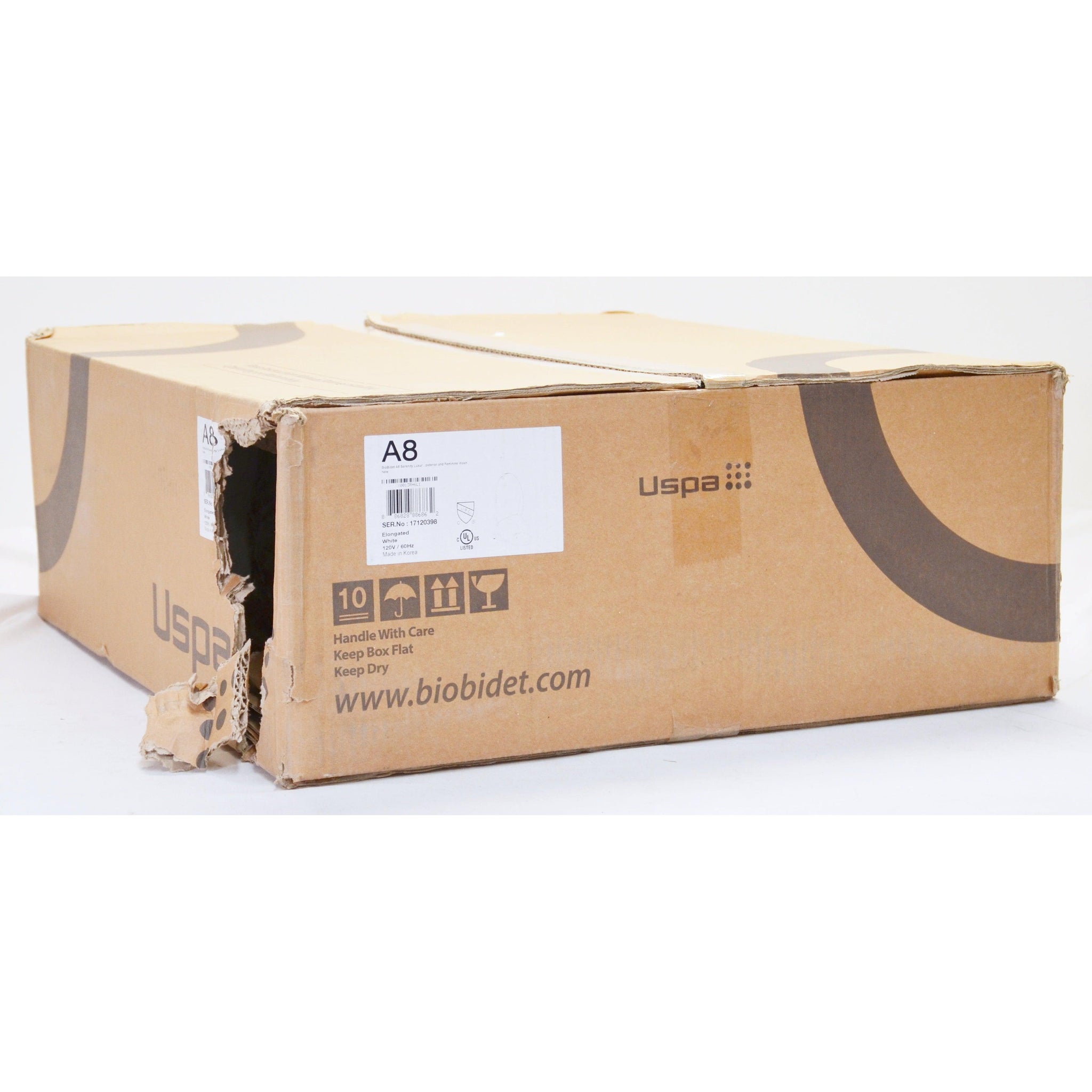 Bio Bidet Heated Bidet Toilet Seat With Remote Control, A8 Serenity/Wh