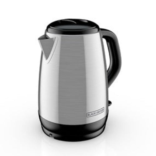 Black + Decker Electric Cordless Kettle 1.7L Stainless Steel