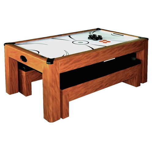 Blue Wave Sherwood Air Hockey Table with Benches 7'