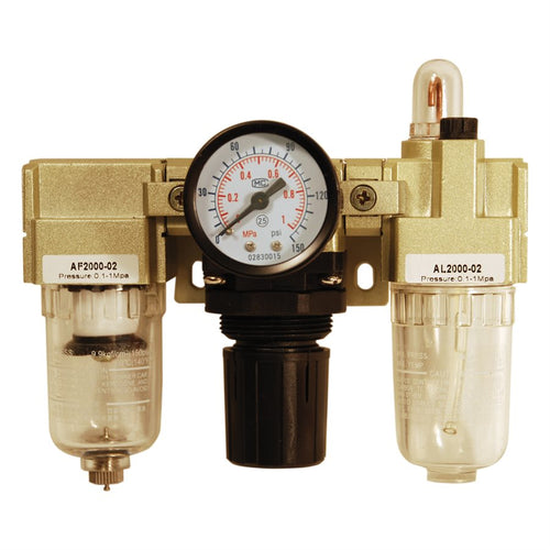 Bolton Air Filter Regulator & Lubricator with Gauge