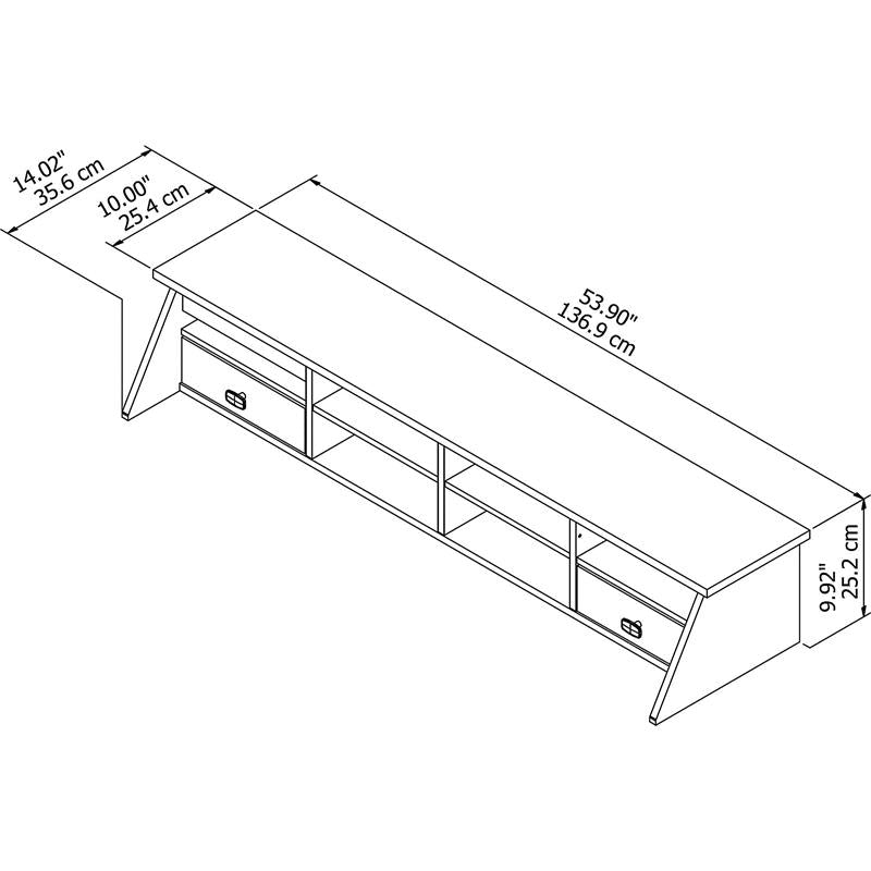 Bush Furniture Desktop Organizer White Liquidation Nation