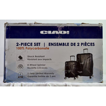 Load image into Gallery viewer, CIAO! 2-Piece Black Luggage Set
