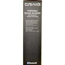 Load image into Gallery viewer, CRAIG Portable Sound Blaster with Bluetooth Wireless Technology
