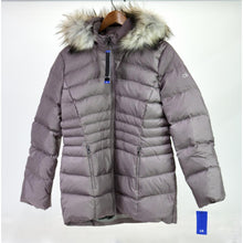 Load image into Gallery viewer, Calvin Klein Women&#39;s Faux Fur Trimmed Hooded Parka Fig Large
