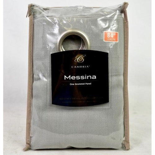 Cambria Messina Solid Grommet Curtain Panel 84