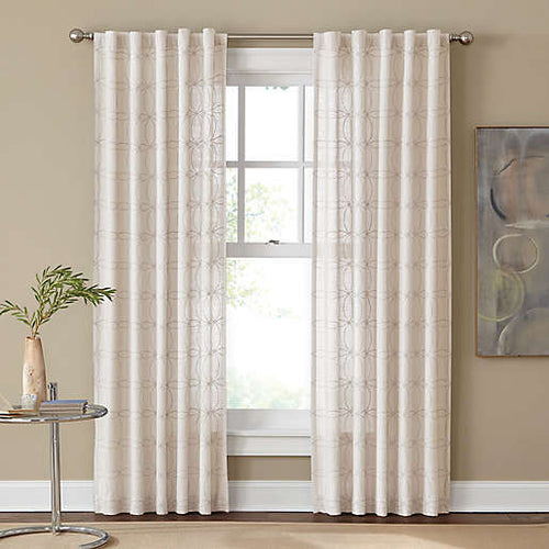 Cambria Santorini Rod Pocket Panel with Hidden Back Tabs 108