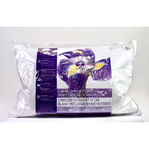 Canadian Down & Feather Soft Support Canadian Hutterite Goose Down Pillow