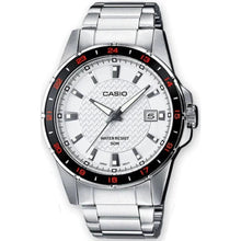 Load image into Gallery viewer, Casio Mens Watch w/ Luminous Hands, Day Window - Stainless Steel/Japanese Quartz
