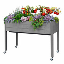 Load image into Gallery viewer, CedarCraft Self-Watering Elevated Spruce Planter - Gray
