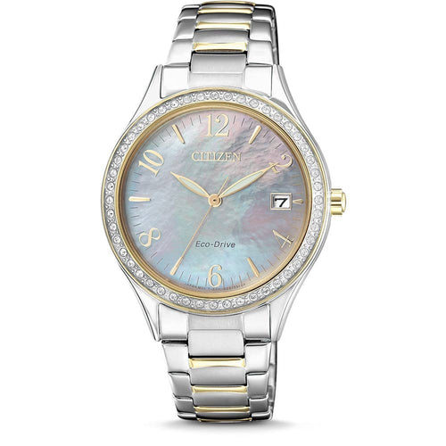 Citizen Eco-Drive Silhouette Crystal Mother-of-Pearl Dial Ladies’ Watch