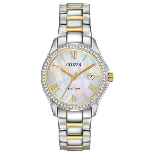 Citizen Eco-Drive Women's Date Indicator Two-Tone 30mm Watch