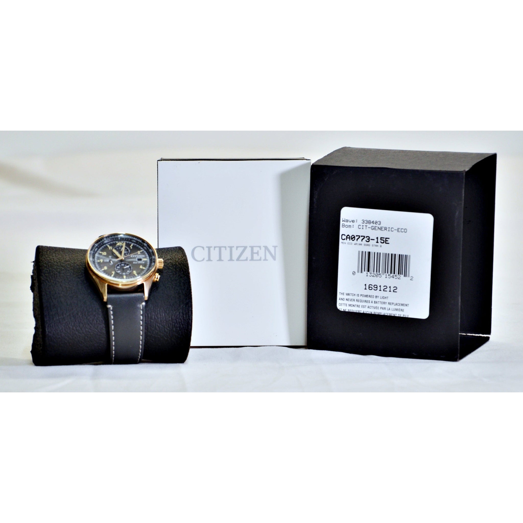 Ruco  Citizen Men's CA0773-15E Eco-Drive Chronograph Watch - Black