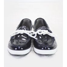 Load image into Gallery viewer, Cole Haan Women&#39;s Size 8B Nantucket Camp Moccasins Navy Blue

