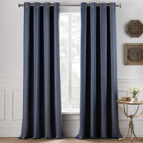 Cole Stripe Grommet Top Window Curtain Panel 108