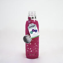 Load image into Gallery viewer, Contigo Purity Petal Glass Water Bottle Very Berry 20oz
