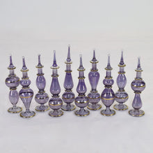 Load image into Gallery viewer, Crafts of Egypt Purple Set of 10 Decorative Bottles
