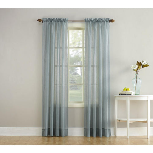 Crushed Voile Sheer Window Curtain Panel 84
