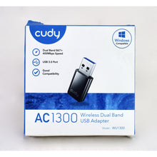 Load image into Gallery viewer, Cudy WU1300 Wireless Dual Band USB Adapter-Liquidation Store
