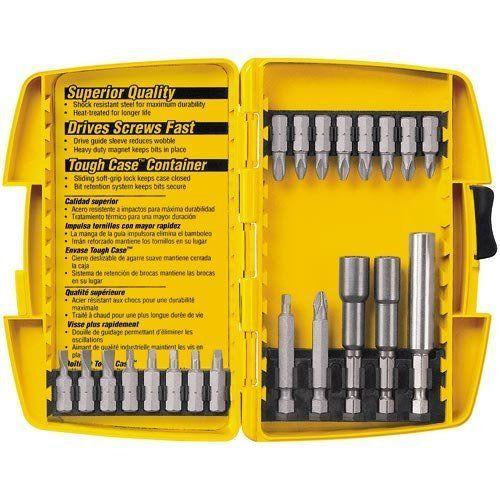 DEWALT Screwdriver Bit Set with Tough Case (21-Piece)