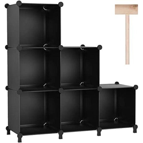 DIY One-For-All Assembly Black Cabinet Storage
